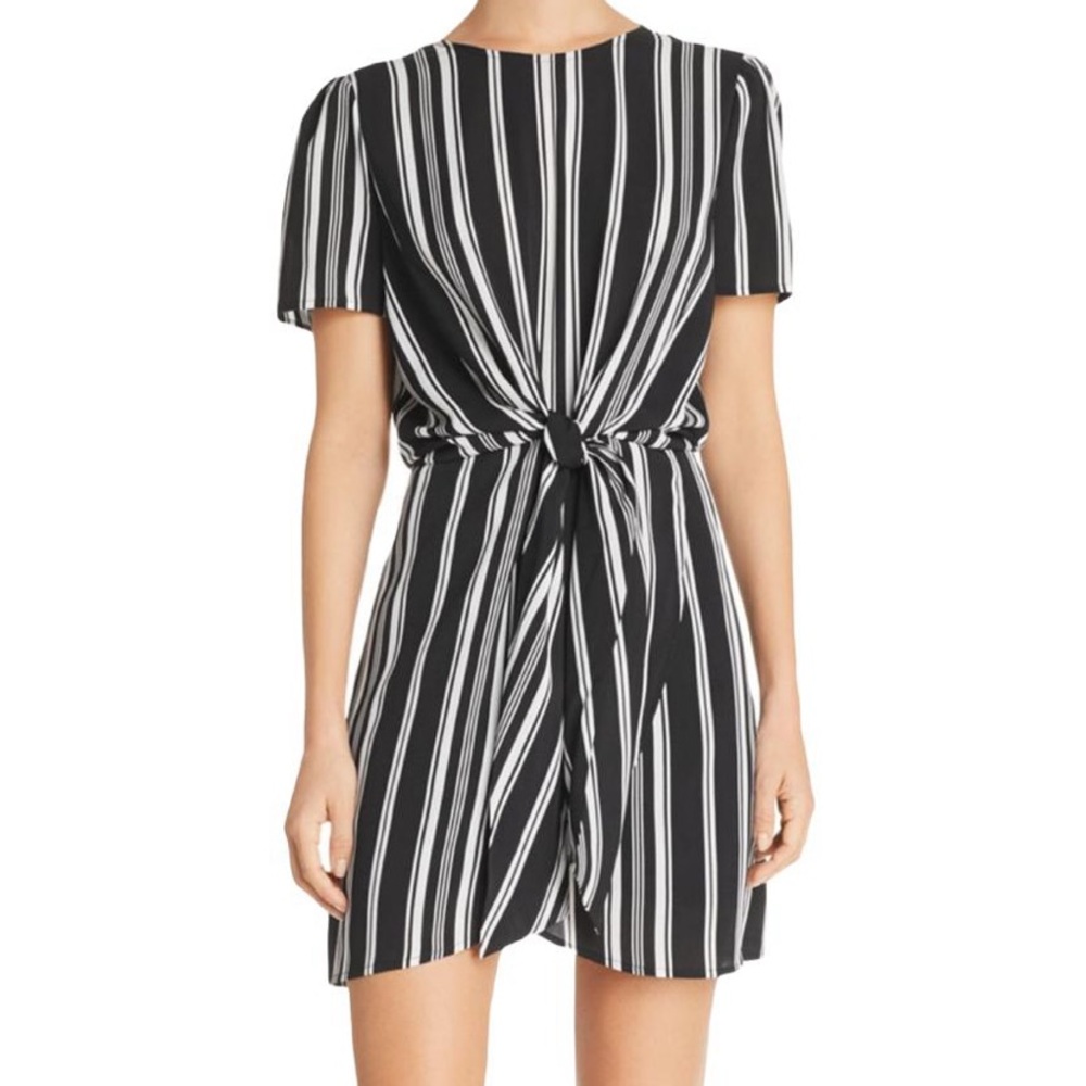 AQUA Striped Dress